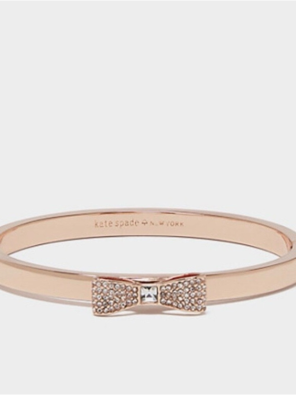 kate spade rose gold bow bangle bracelet